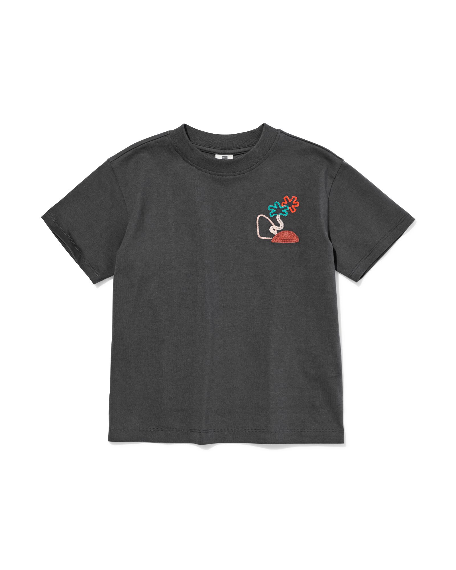 t-shirt enfant arbres gris fonc&eacute; gris fonc&eacute; - 30717801DARKGREY - HEMA