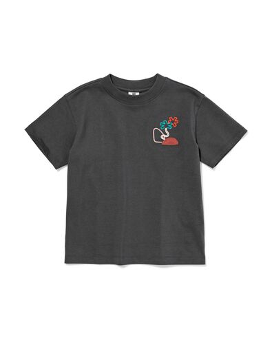 t-shirt enfant arbres gris fonc&eacute; gris fonc&eacute; - 30717801DARKGREY - HEMA