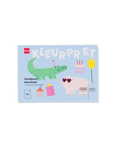 Malbuch DIN A6, Partytiere - 15900107 - HEMA