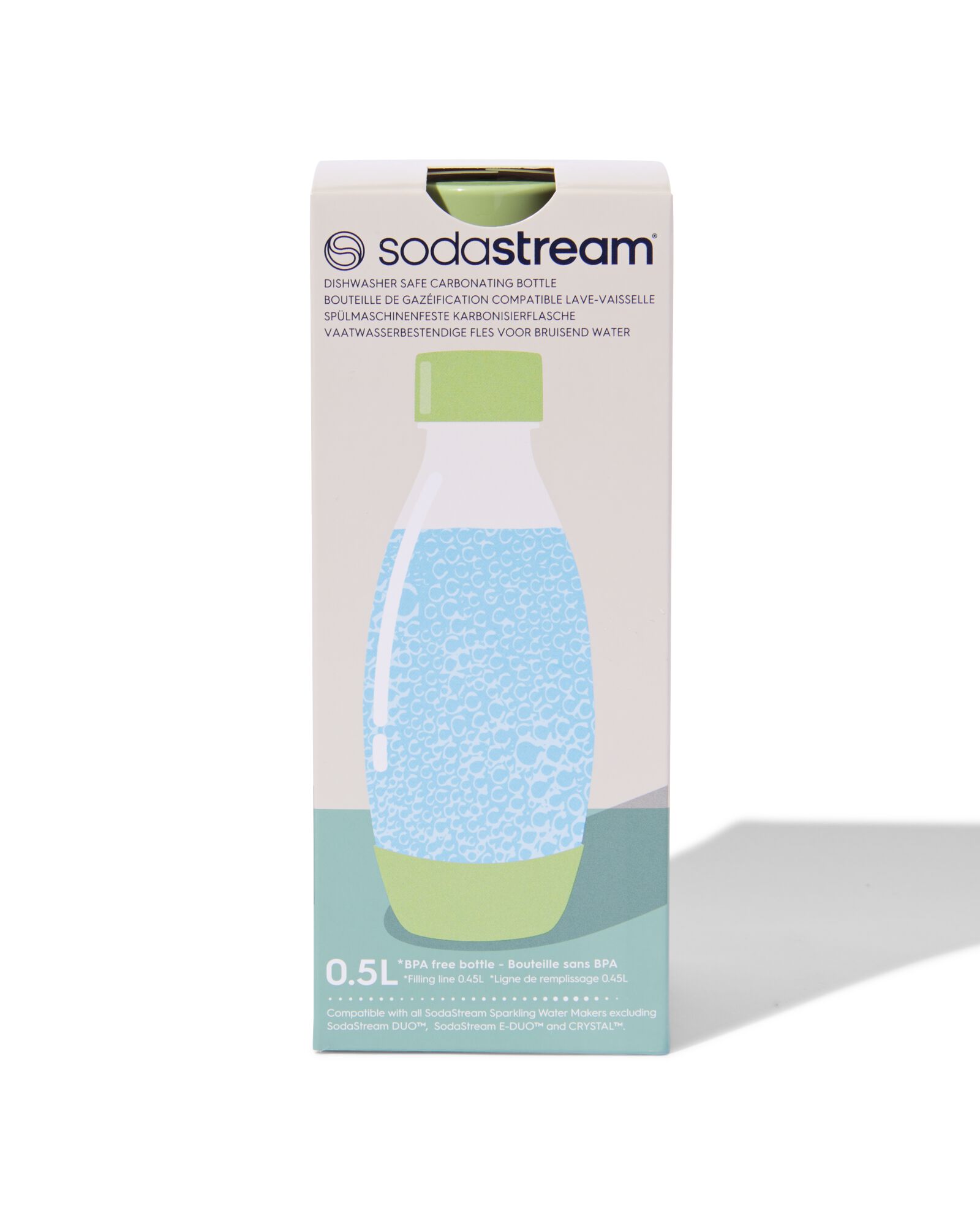 bouteille en plastique Sodastream 0,5 L vert - 80405222 - HEMA