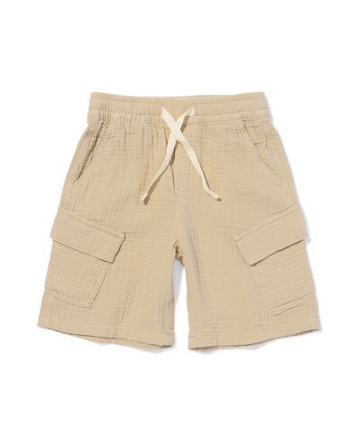 Kindershorts, normale Passform, Musselin hellbraun hellbraun - 30714804LIGHTBROWN - HEMA
