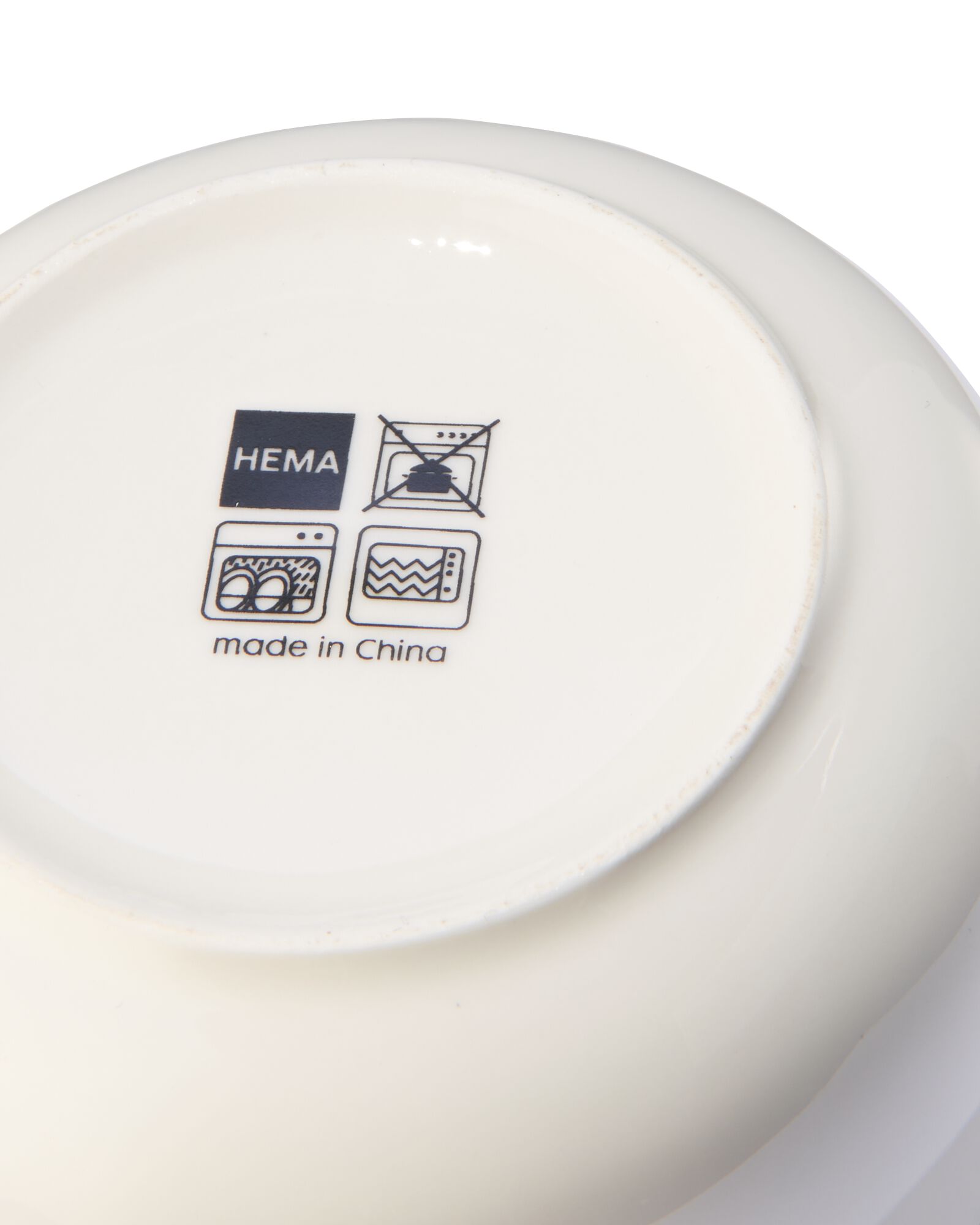 coupelle - 9,5 cm - Rome - new bone - blanche - 9602048 - HEMA