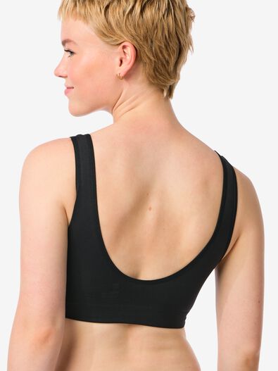 haut sans couture et sans armature  noir S - 21940817 - HEMA