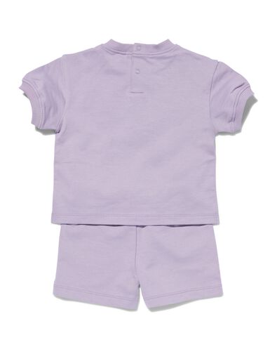 baby kleding sweatset paars 92 - 33103656 - HEMA