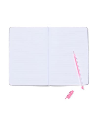carnet A5 lign&eacute; paillettes - 14100364 - HEMA