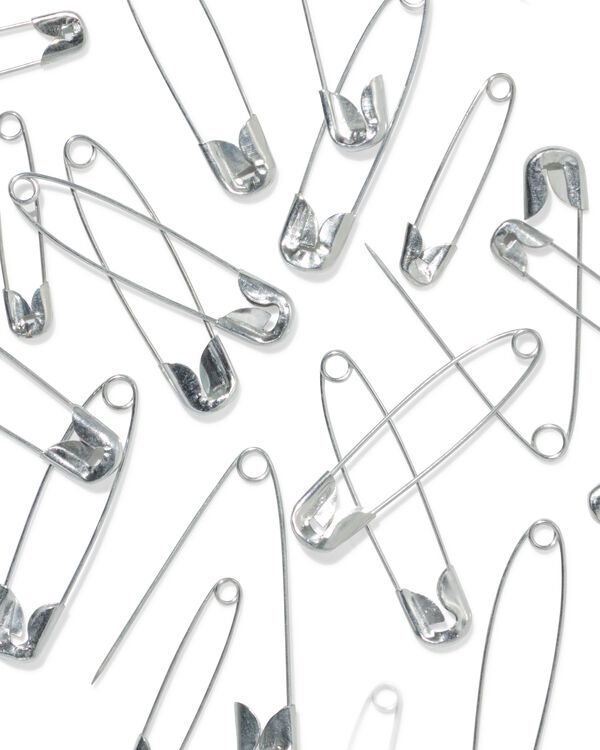 veiligheidsspelden zilver - 48 stuks - 1400290 - HEMA