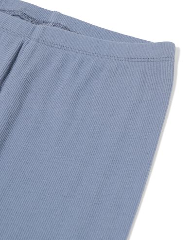 Kinderpyjama gerippt mit Streifen blau blau - 23001050BLUE - HEMA