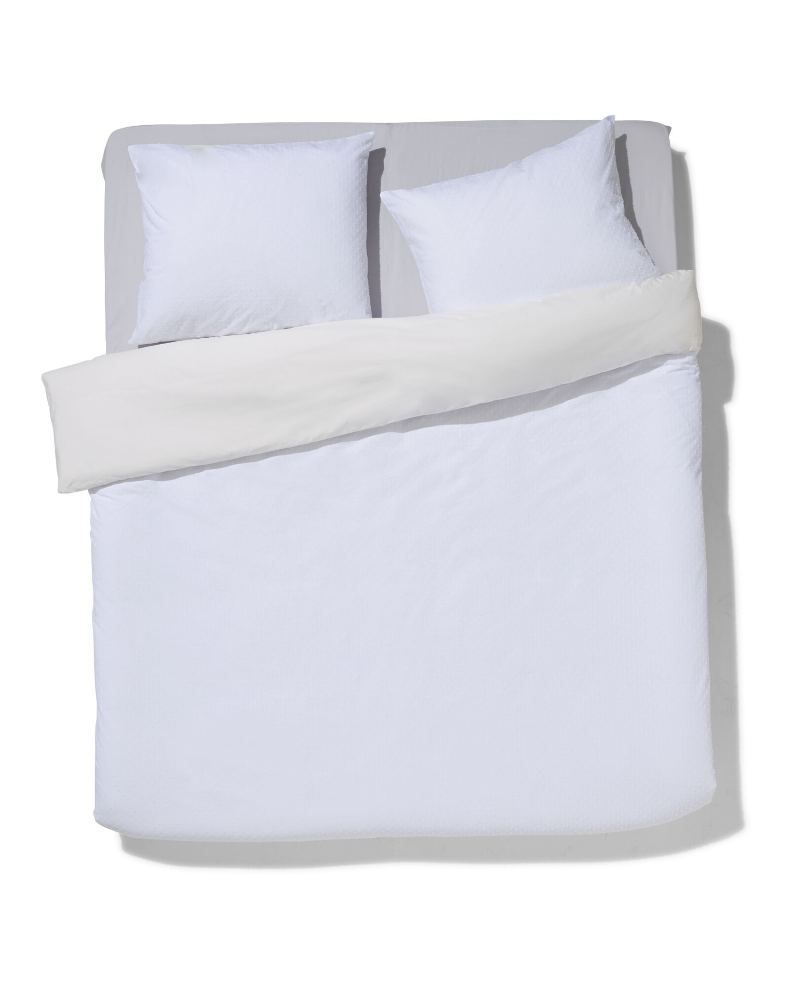 housse de couette 240x200/220cm coton structure pois - 5790181 - HEMA