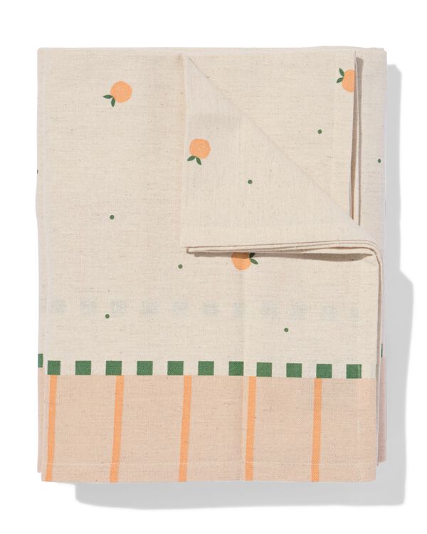 Tischdecke Baumwolle Orange - 41822224 - HEMA