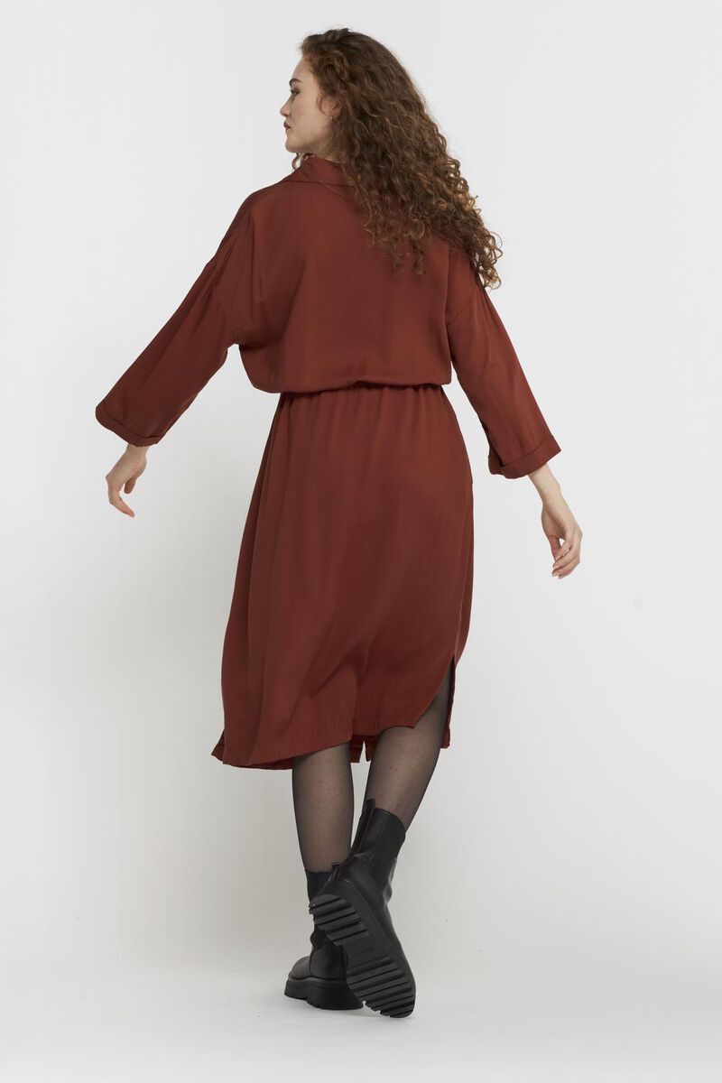 Damen-Kleid Lisa, mit Knopfleiste rot - 1000026122 - HEMA