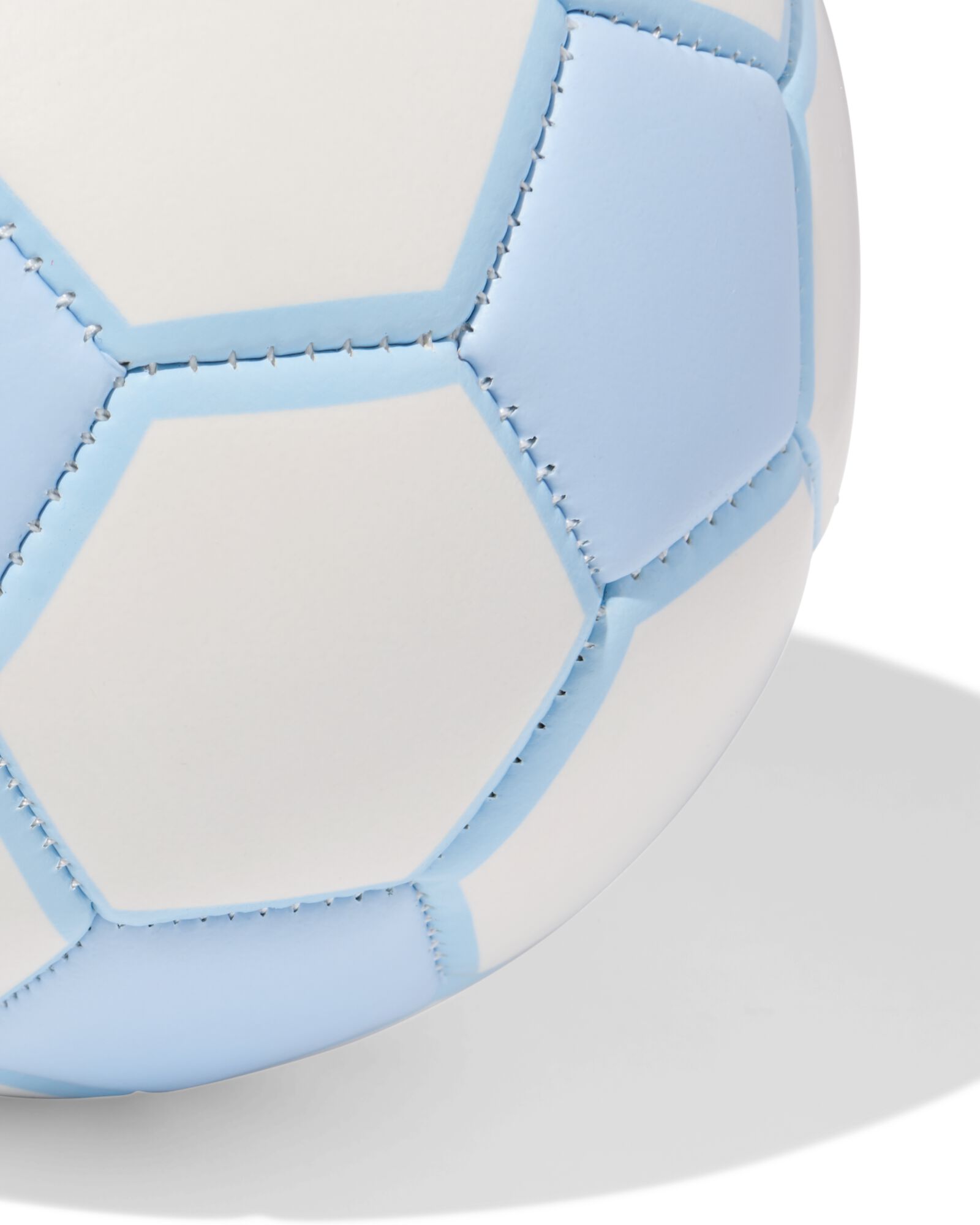 voetbal maat 2 15cm wit-blauw - 15800313 - HEMA