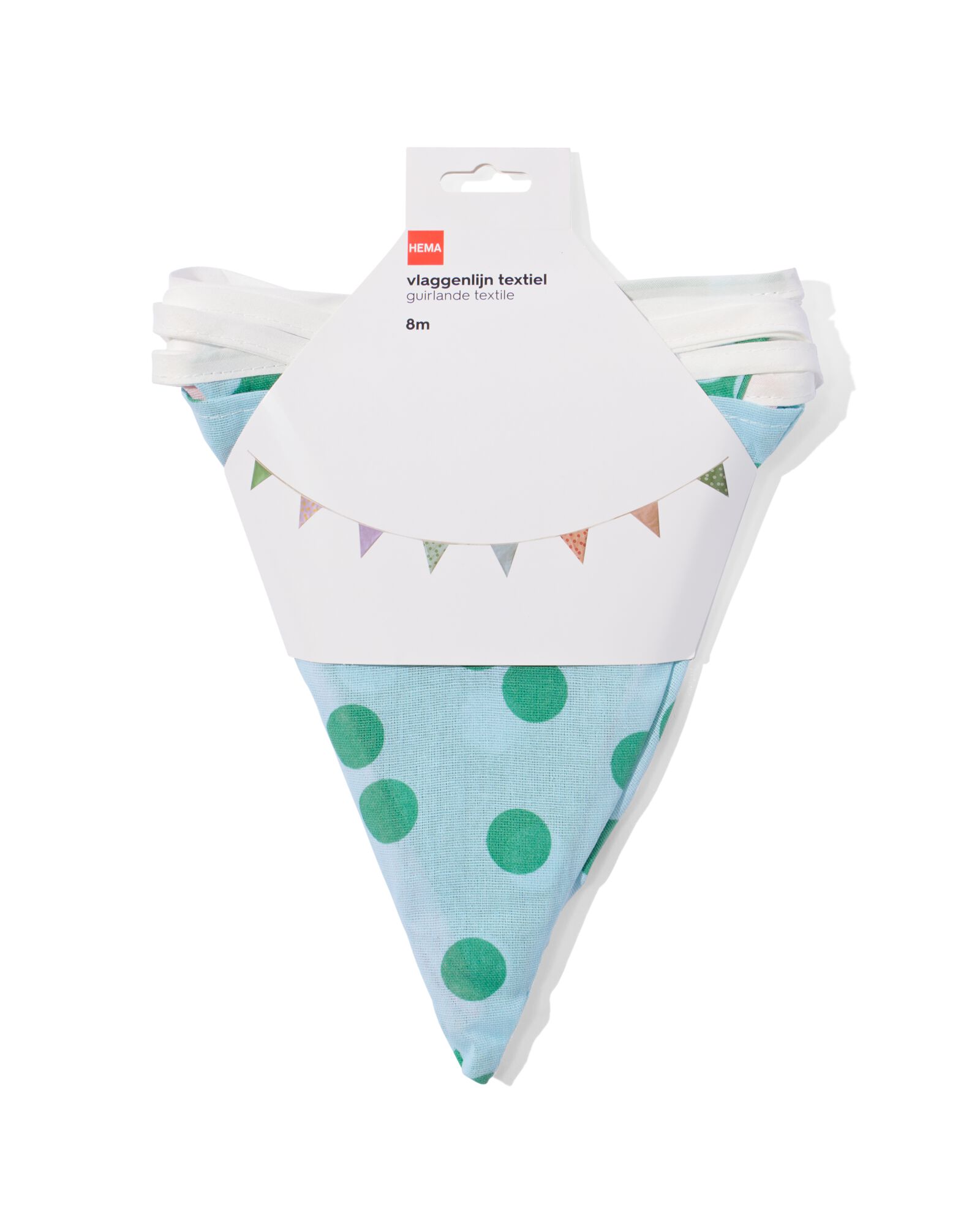 guirlande drapeaux textile 8m - 14250142 - HEMA