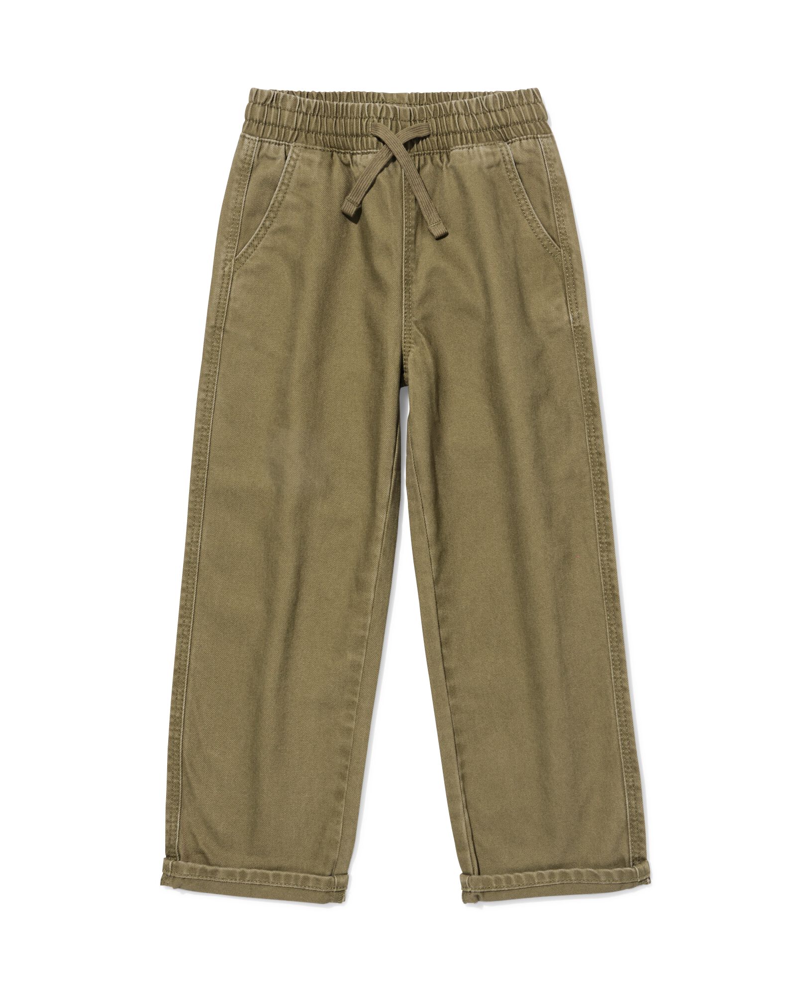pantalon enfant coupe classique olive olive - 30710120OLIVE - HEMA