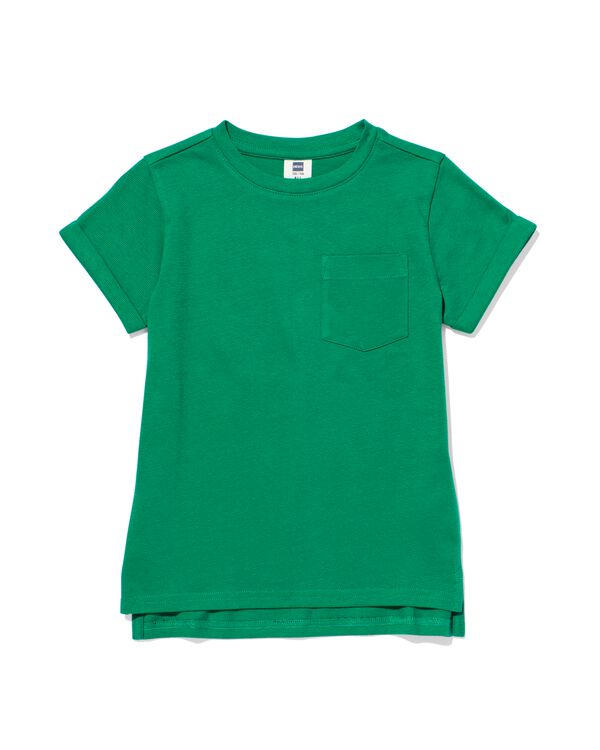 t-shirt enfant relief vert vert - 30782118GREEN - HEMA