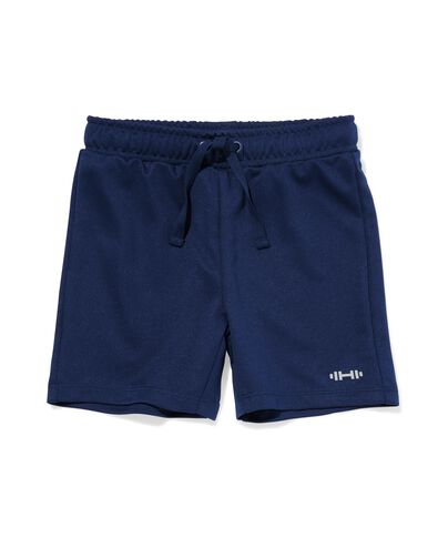 kindersportbroek kort donkerblauw donkerblauw - 30650019DARKBLUE - HEMA