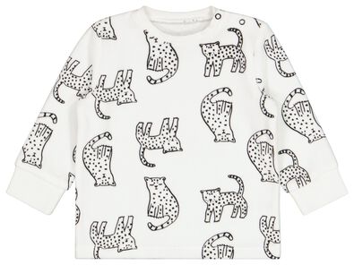 pyjama bébé en velours guépard blanc - 1000024780 - HEMA