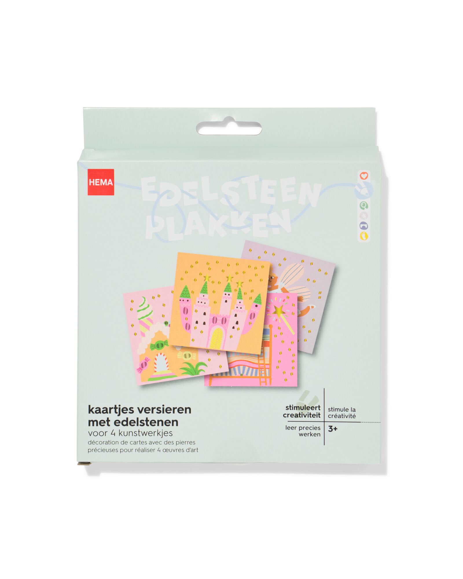 d&eacute;coration de cartes avec pierres pr&eacute;cieuses - 15900516 - HEMA