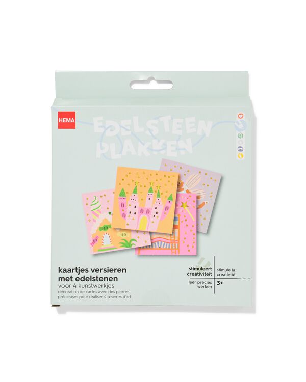 d&eacute;coration de cartes avec pierres pr&eacute;cieuses - 15900516 - HEMA