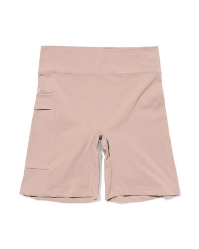 damesbiker real lasting cotton beige beige - 1000019533 - HEMA