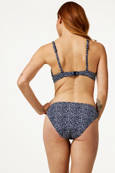 bas de bikini femme recyclé - animal bleu foncé - 1000023164 - HEMA
