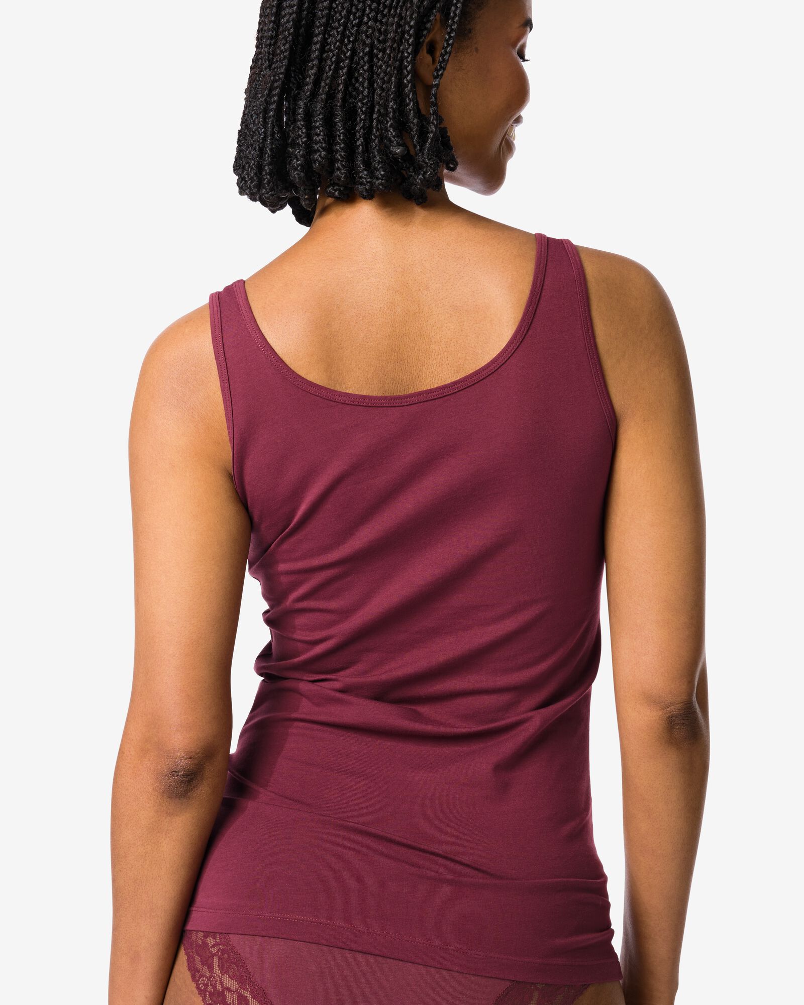 d&eacute;bardeur femme coton bordeaux bordeaux - 19661404BURGUNDYRED - HEMA