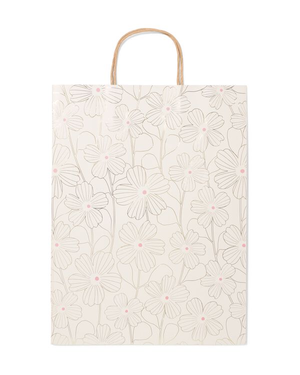 cadeautas XL 45x28cm bloemen - 14700221 - HEMA