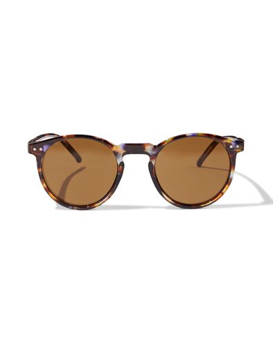 dameszonnebril rond bruin - 12500361 - HEMA