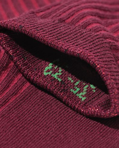 chaussettes femme &agrave; rayures rouge fonc&eacute; - 4280715DARKRED - HEMA