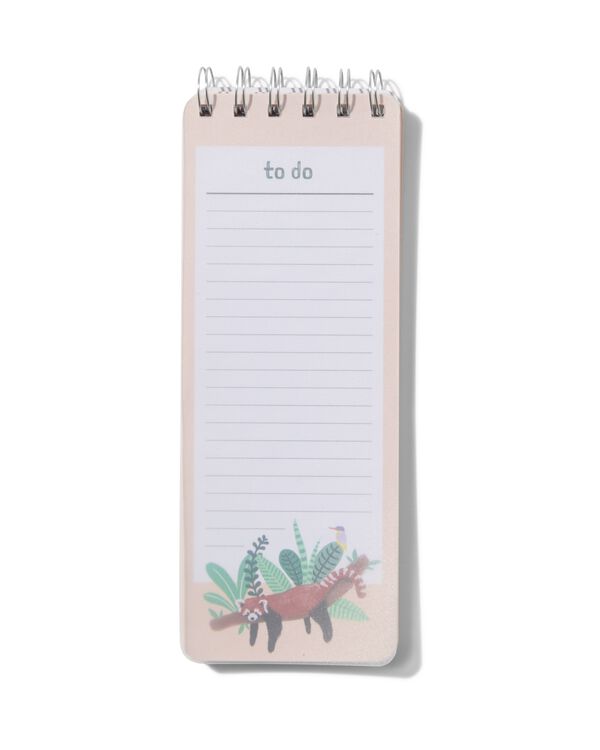 liste to-do 21x8 panda roux - 14130100 - HEMA