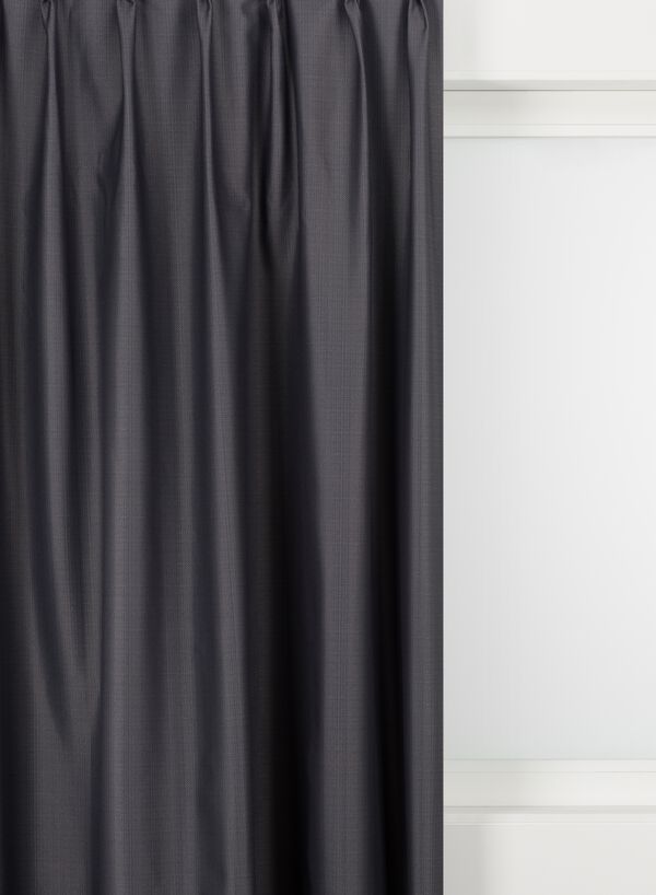 tissu pour rideaux eindhoven gris foncé gris foncé - 1000015900 - HEMA