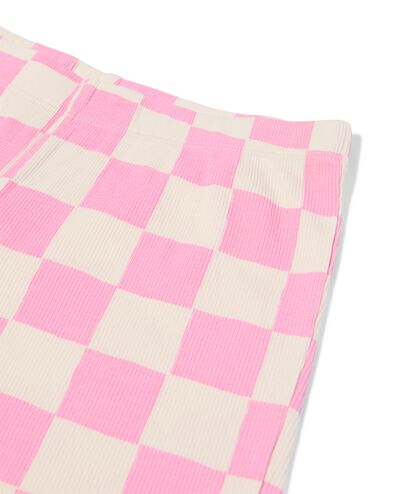 pyjacourt enfant c&ocirc;tel&eacute; carreaux rose - 23002960PINK - HEMA
