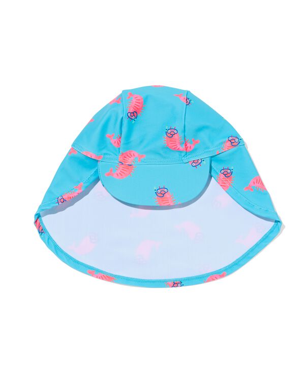 bonnet b&eacute;b&eacute; animaux UPF40+ crevettes bleu vif bleu vif - 33200605BRIGHTBLUE - HEMA