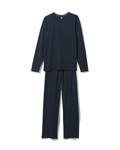 pyjama homme bleu fonc&eacute; bleu fonc&eacute; - 1000030666 - HEMA