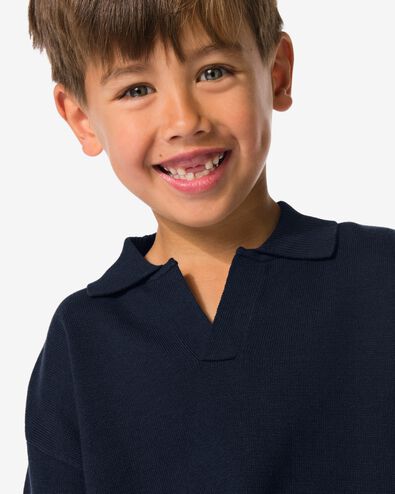kinderpolo donkerblauw donkerblauw - 30704806DARKBLUE - HEMA