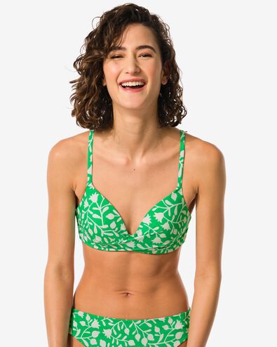 Damen-Bikinioberteil grün XL - 22351130 - HEMA