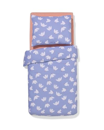 housse de couette tout-petits 120x150 coton doux petites colombes - 5730230 - HEMA