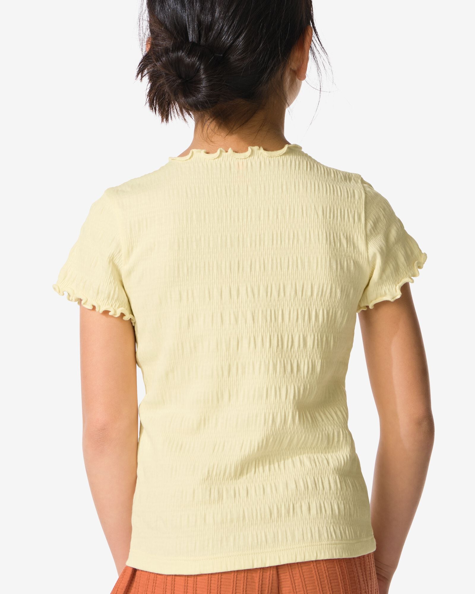 kinder T-shirt lichtgeel lichtgeel - 30846604LIGHTYELLOW - HEMA