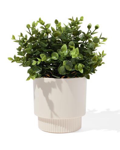 pot de fleurs 12 x 13 cm plastique beige - 41840188 - HEMA