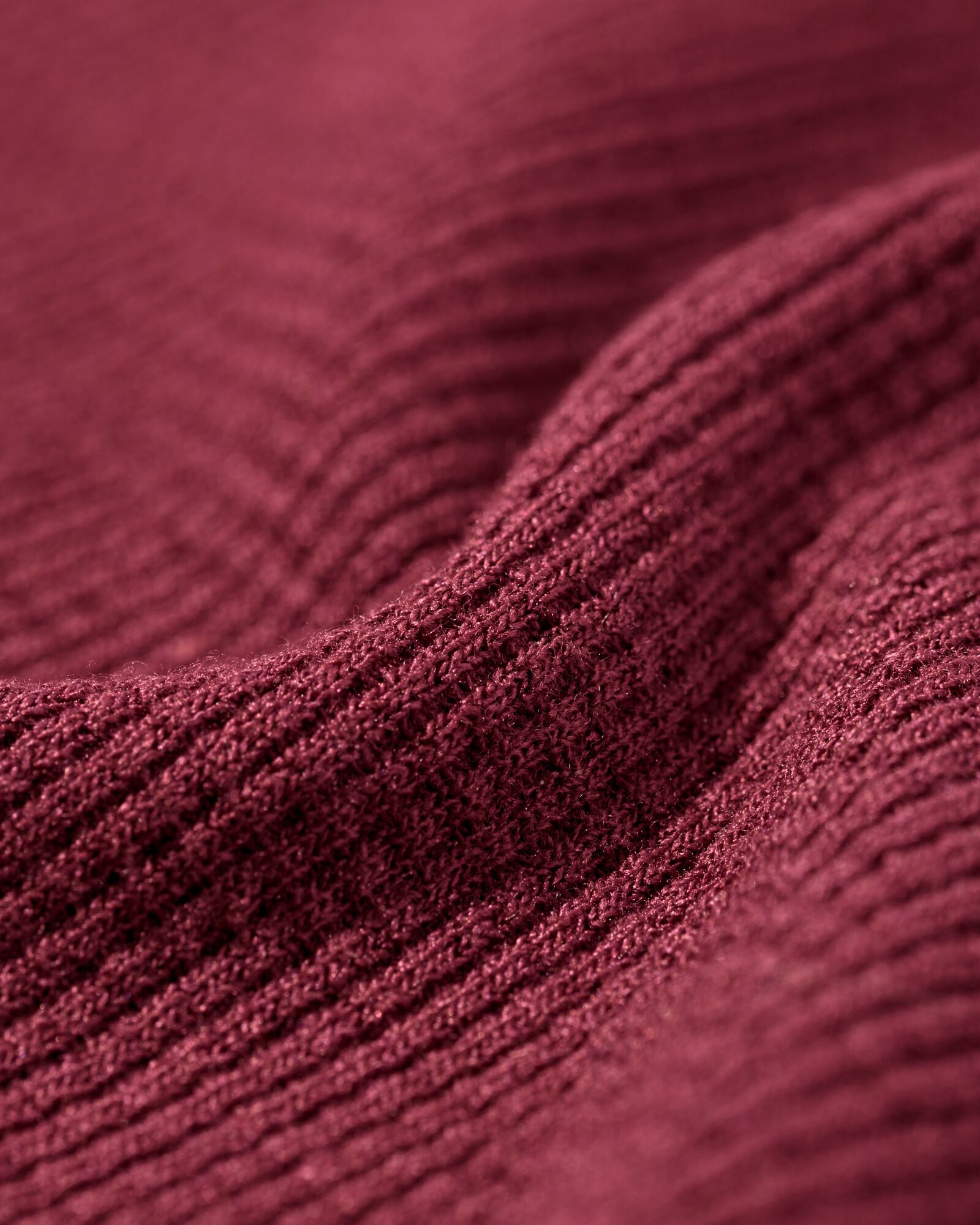 Damennachthemd aus Viskose, Waffelstruktur  bordeauxrot - 23400600BURGUNDYRED - HEMA