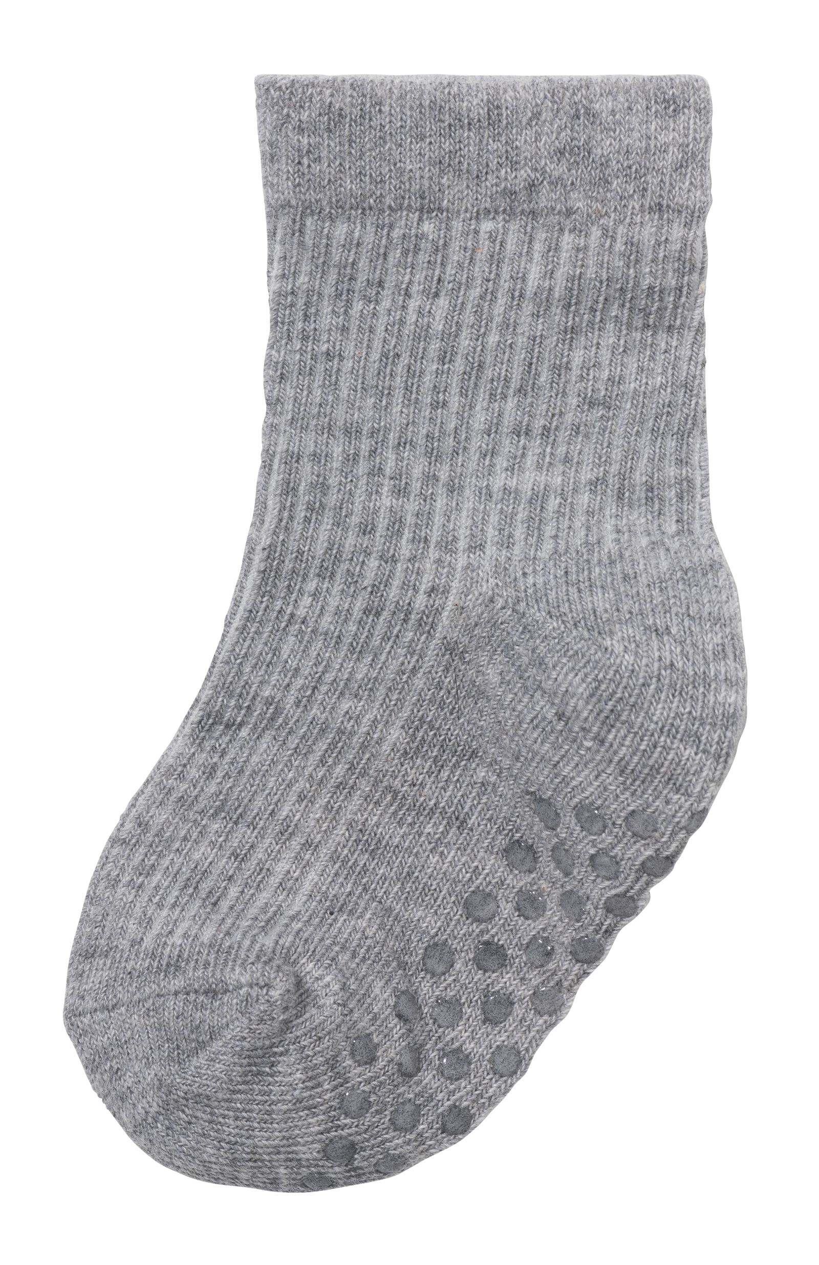5 paires de chaussettes b&eacute;b&eacute; avec coton gris - 1000028755 - HEMA