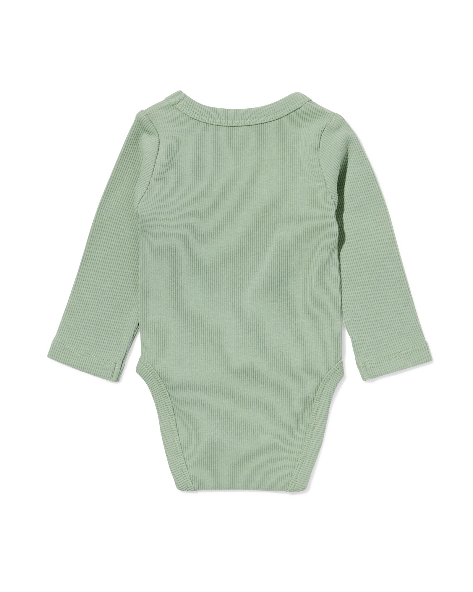 Newborn-Wickelstrampler zum Mitwachsen, LENZING&trade; ECOVERO&trade;, gerippt  gr&uuml;n - 33430320GREEN - HEMA