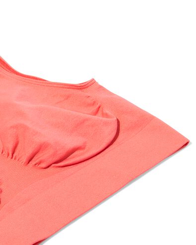 haut sans couture et sans armature rose corail - 21860285CORALPINK - HEMA