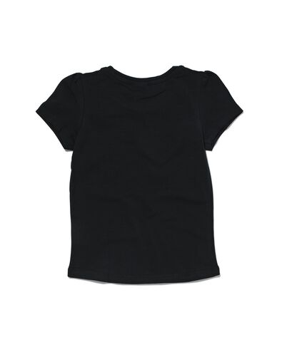 kinder t-shirt zwart zwart - 1000018007 - HEMA
