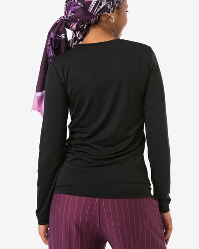 dames T-shirt Lona jersey zwart zwart - 36206570BLACK - HEMA