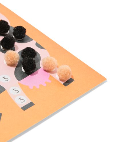 d&eacute;coration de cartes avec pompons th&egrave;me de la ferme - 15900517 - HEMA