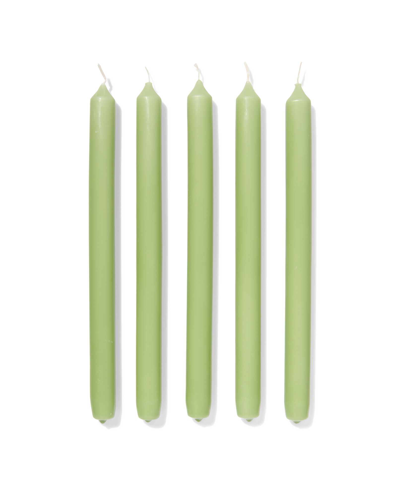 12er-Pack lange Haushaltskerzen, &Oslash; 2.2 x 29 cm, hellgr&uuml;n - 13503167 - HEMA