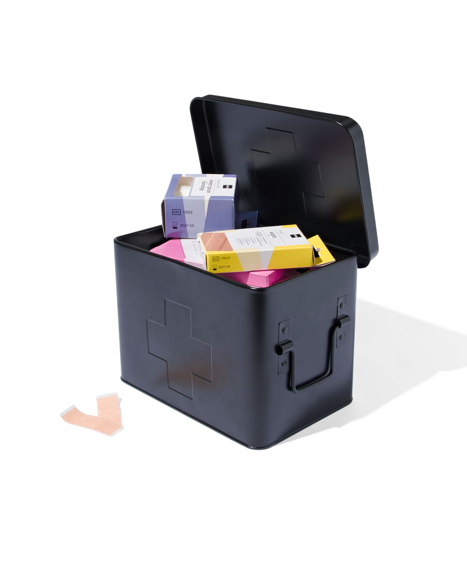 bo&icirc;te &agrave; pharmacie petit mod&egrave;le noir 14.5x23x16 - 80330036 - HEMA