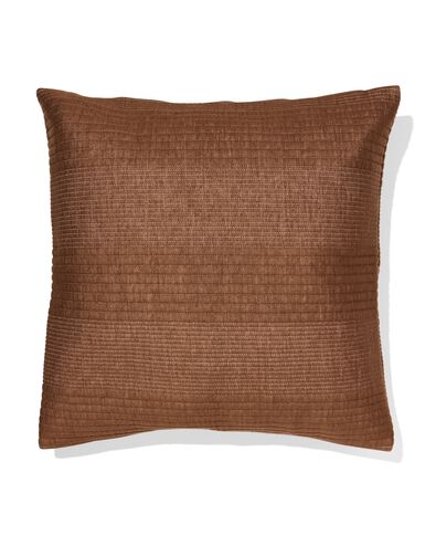 housse de coussin 50x50cm jersey marron - 7325182 - HEMA