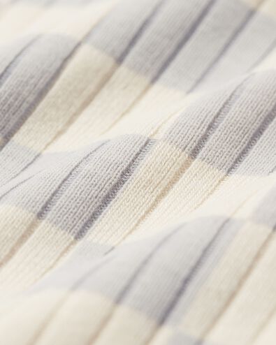 newborn meegroei overslag body rib met bamboe stretch ruiten lichtgrijs - 33413620LIGHTGREY - HEMA