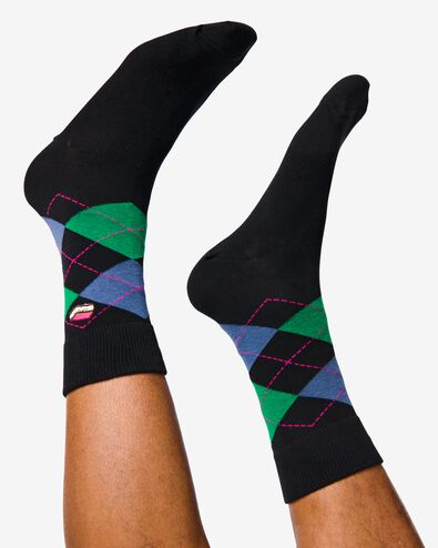 2er-Pack Herren-Socken, mit Baumwolle schwarz schwarz - 4130770BLACK - HEMA